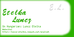 etelka luncz business card